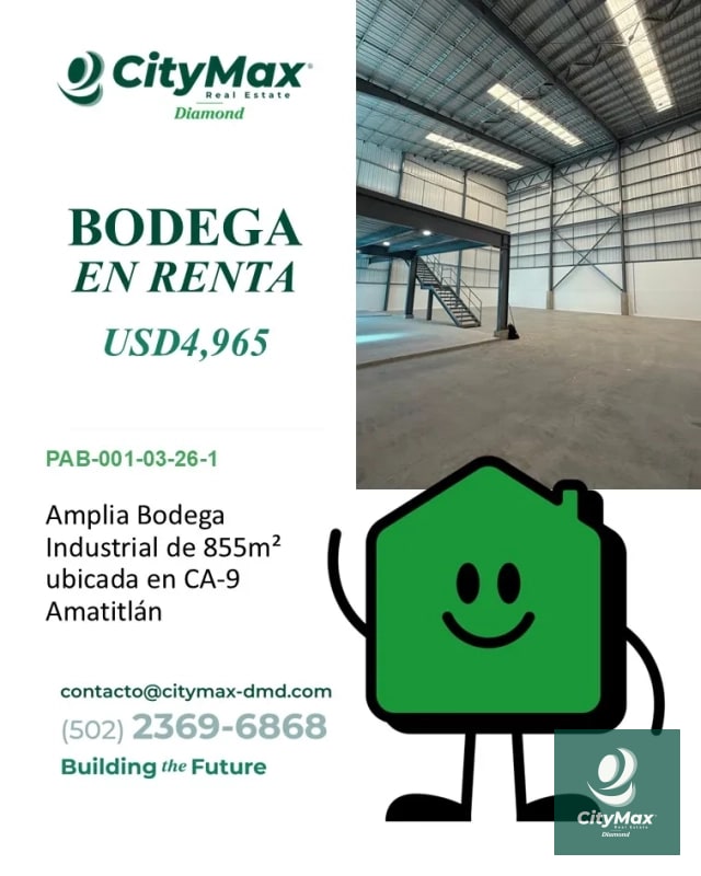 Bodega Industrial en Renta sobre CA-9 Amatitlán - 1